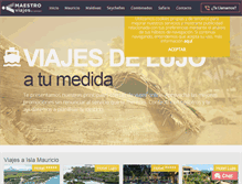 Tablet Screenshot of maestroviajes.com